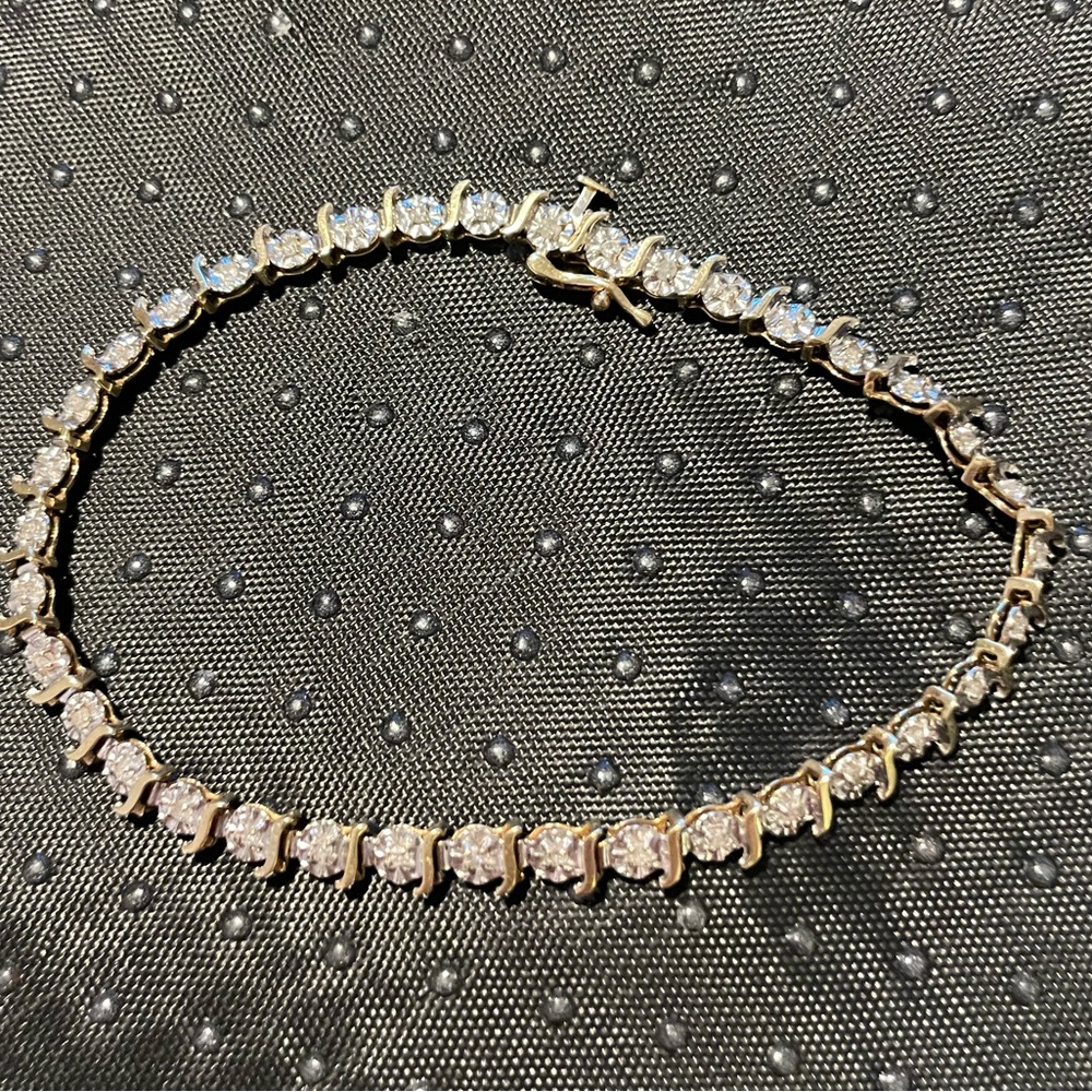 COPY - 10K Gold Bracelet with Diamonds